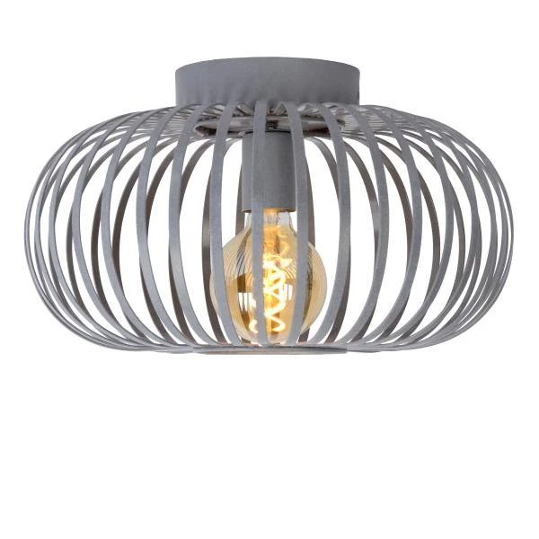 Lucide MANUELA - Flush ceiling light - Ø 39,5 cm - 1xE27 - Grey - detail 2